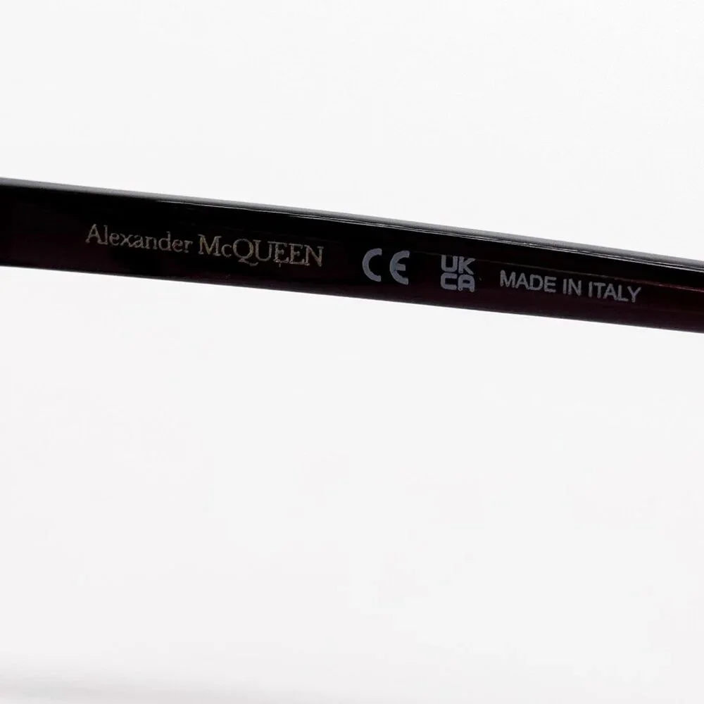 NEW ALEXANDER MCQUEEN EYEGLASSES AM0253O 003 CAT EYE VIOLET WOMEN EYEWEAR